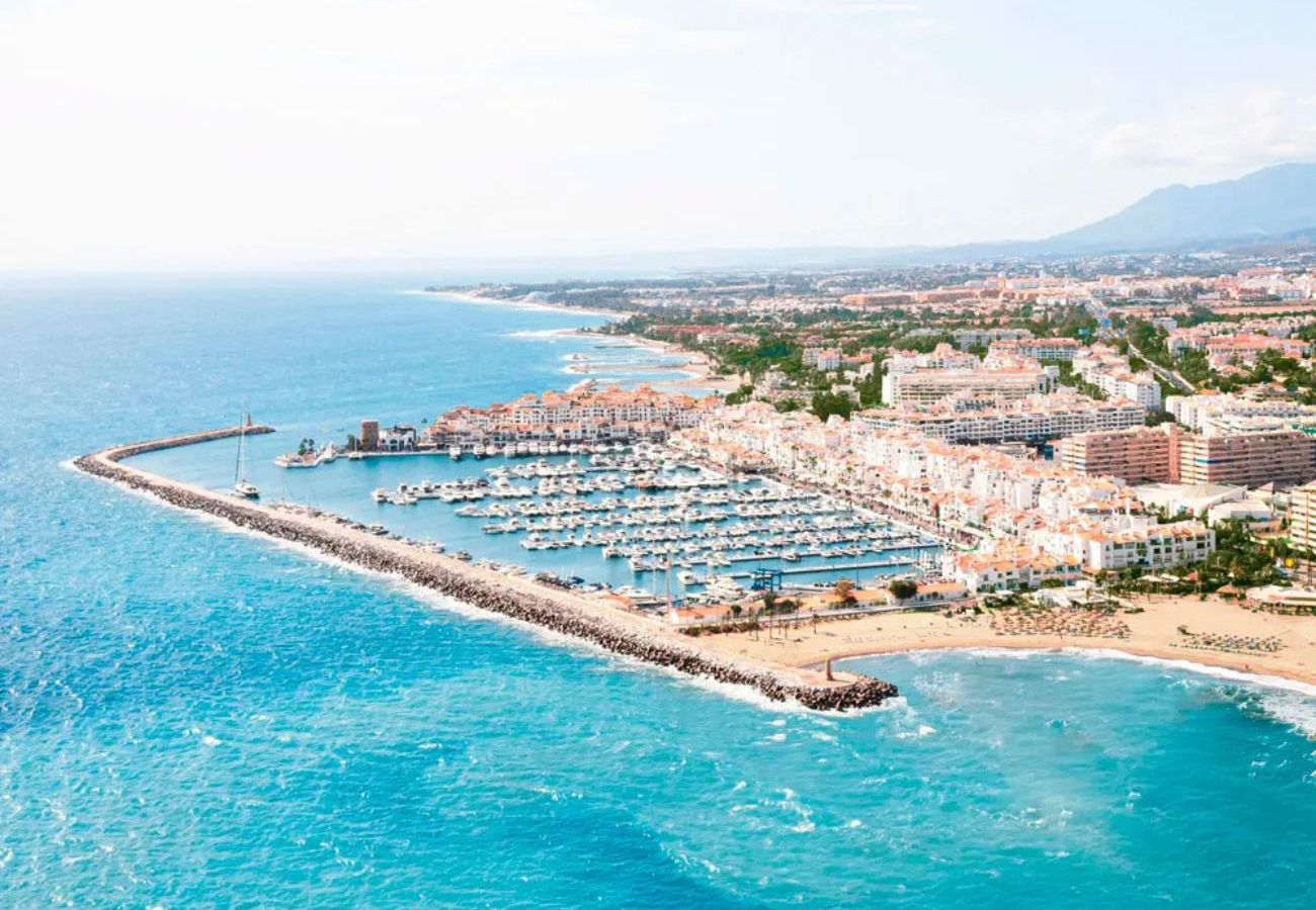 Lejlighed i Mijas - Luksus Penthouse tæt på strand, butikker, golf og fitnesscenter