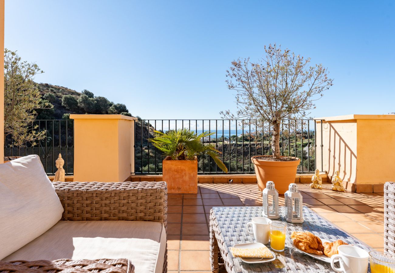 Lejlighed i Mijas - Luksus Penthouse tæt på strand, butikker, golf og fitnesscenter