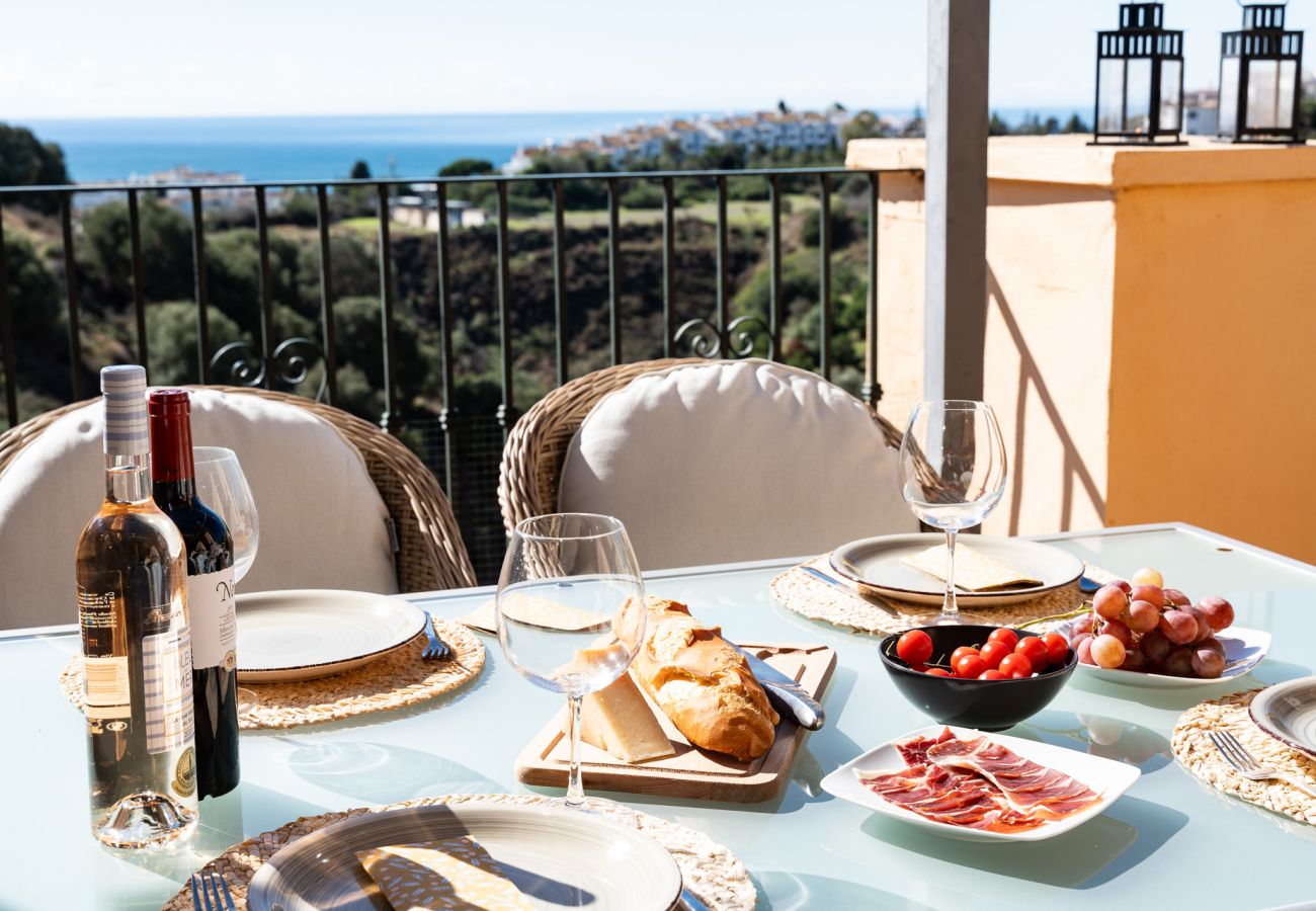 Lejlighed i Mijas - Luksus Penthouse tæt på strand, butikker, golf og fitnesscenter