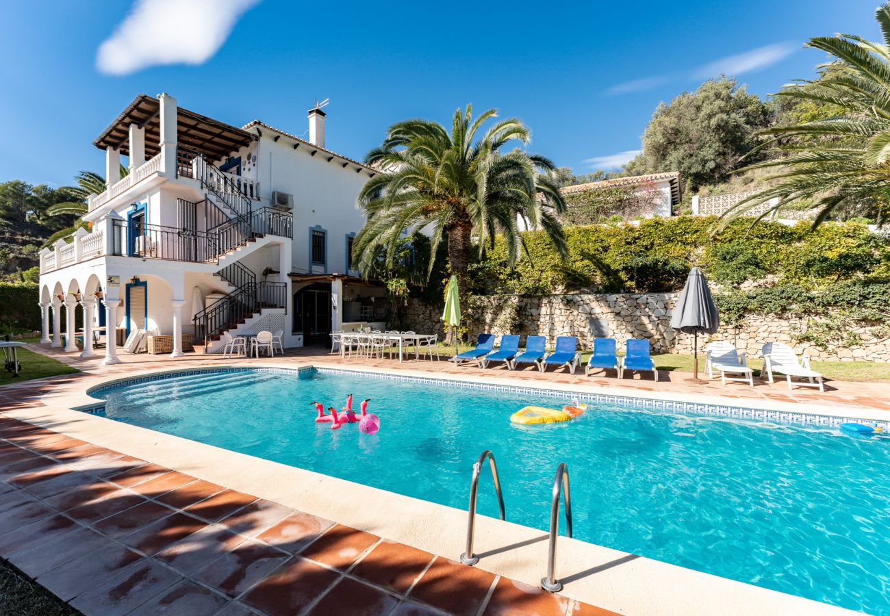 Villa i Mijas - Andalusisk villa med havudsigt nær Mijas Pueblo