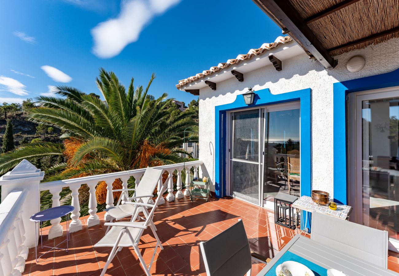 Villa i Mijas - Andalusisk villa med havudsigt nær Mijas Pueblo