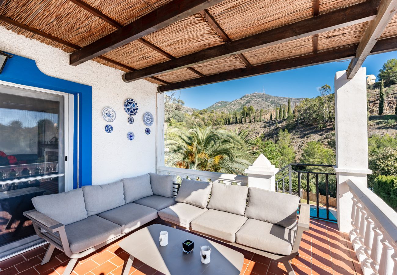 Villa i Mijas - Andalusisk villa med havudsigt nær Mijas Pueblo