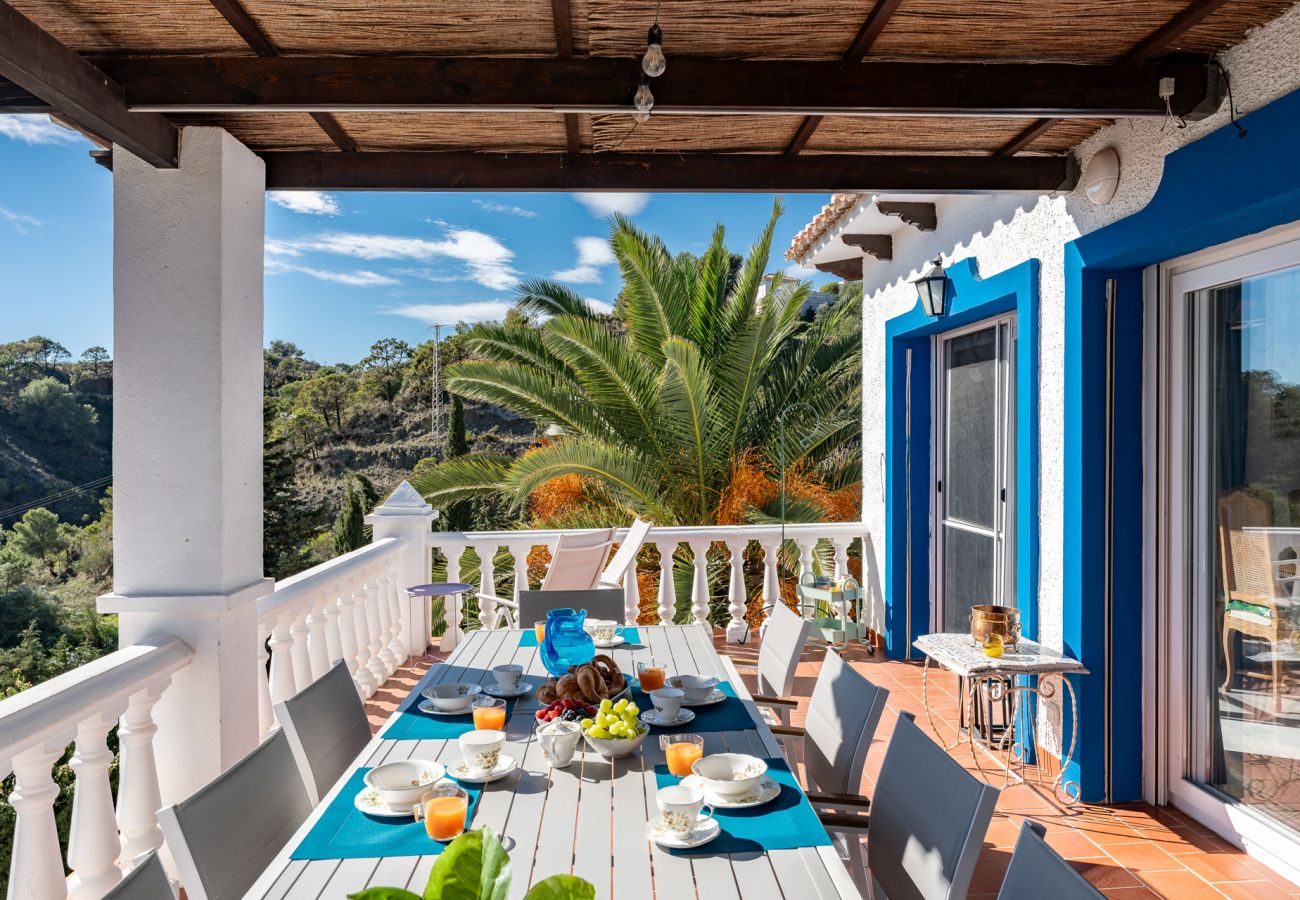 Villa i Mijas - Andalusisk villa med havudsigt nær Mijas Pueblo