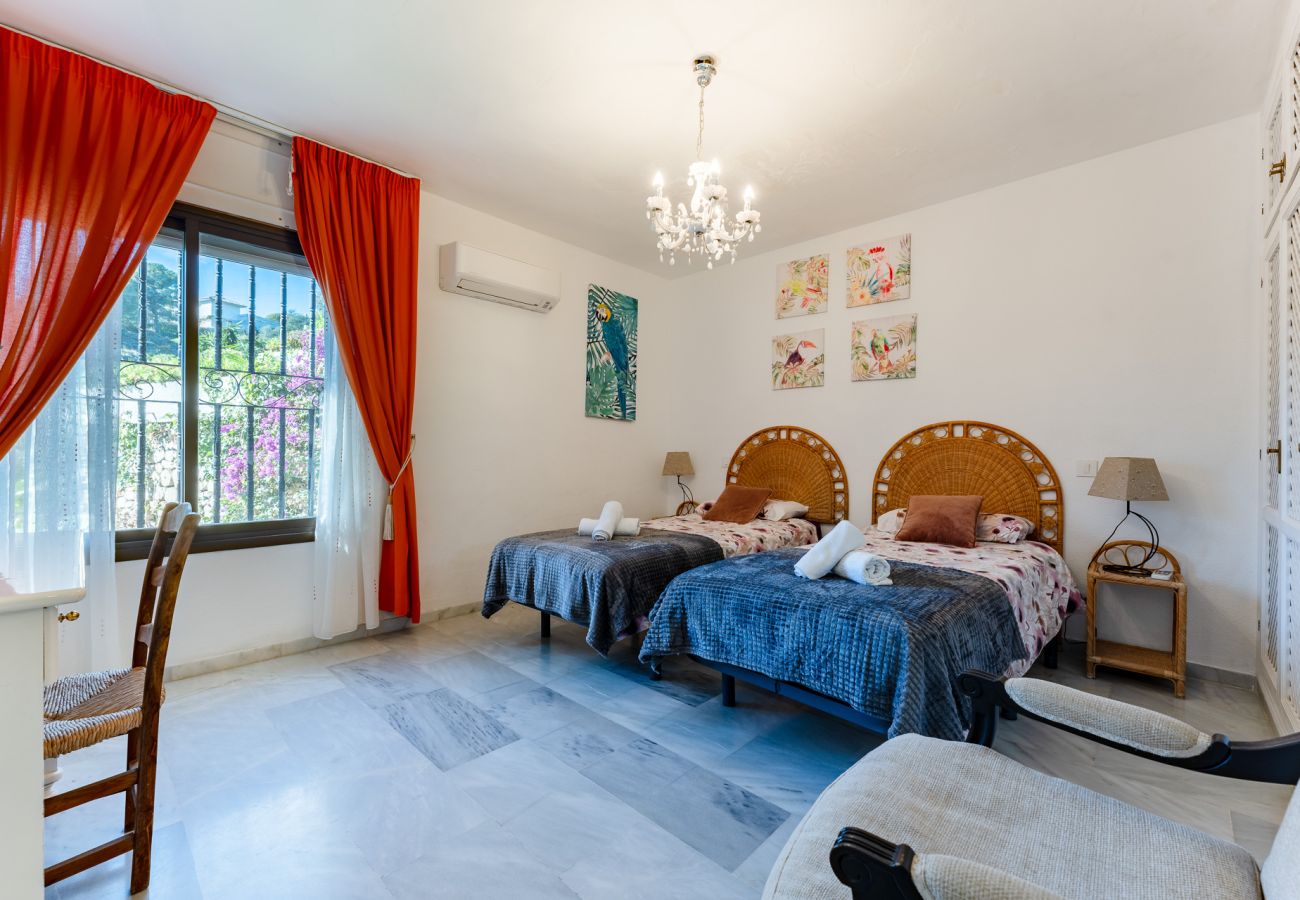 Villa i Mijas - Andalusisk villa med havudsigt nær Mijas Pueblo