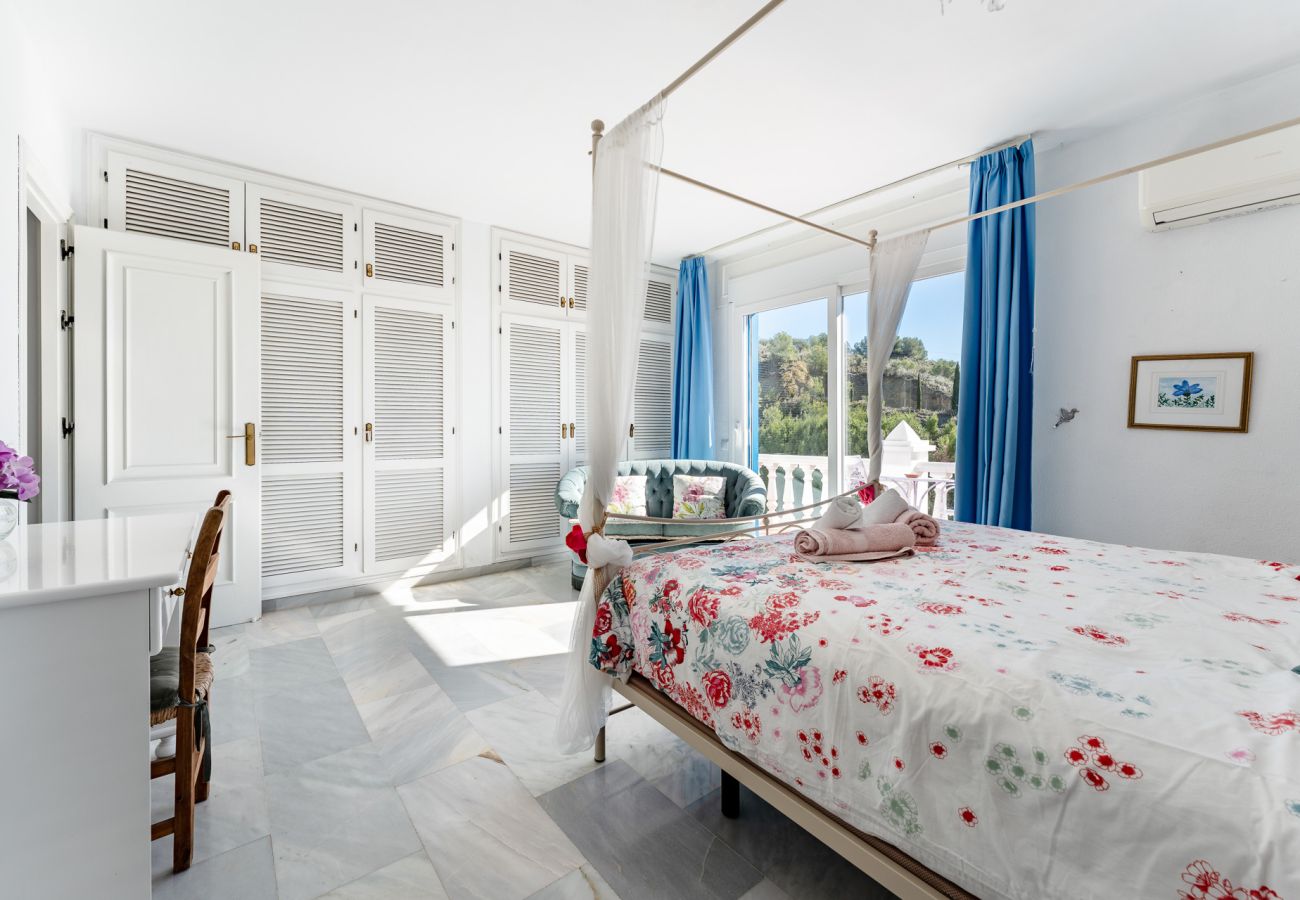 Villa i Mijas - Andalusisk villa med havudsigt nær Mijas Pueblo