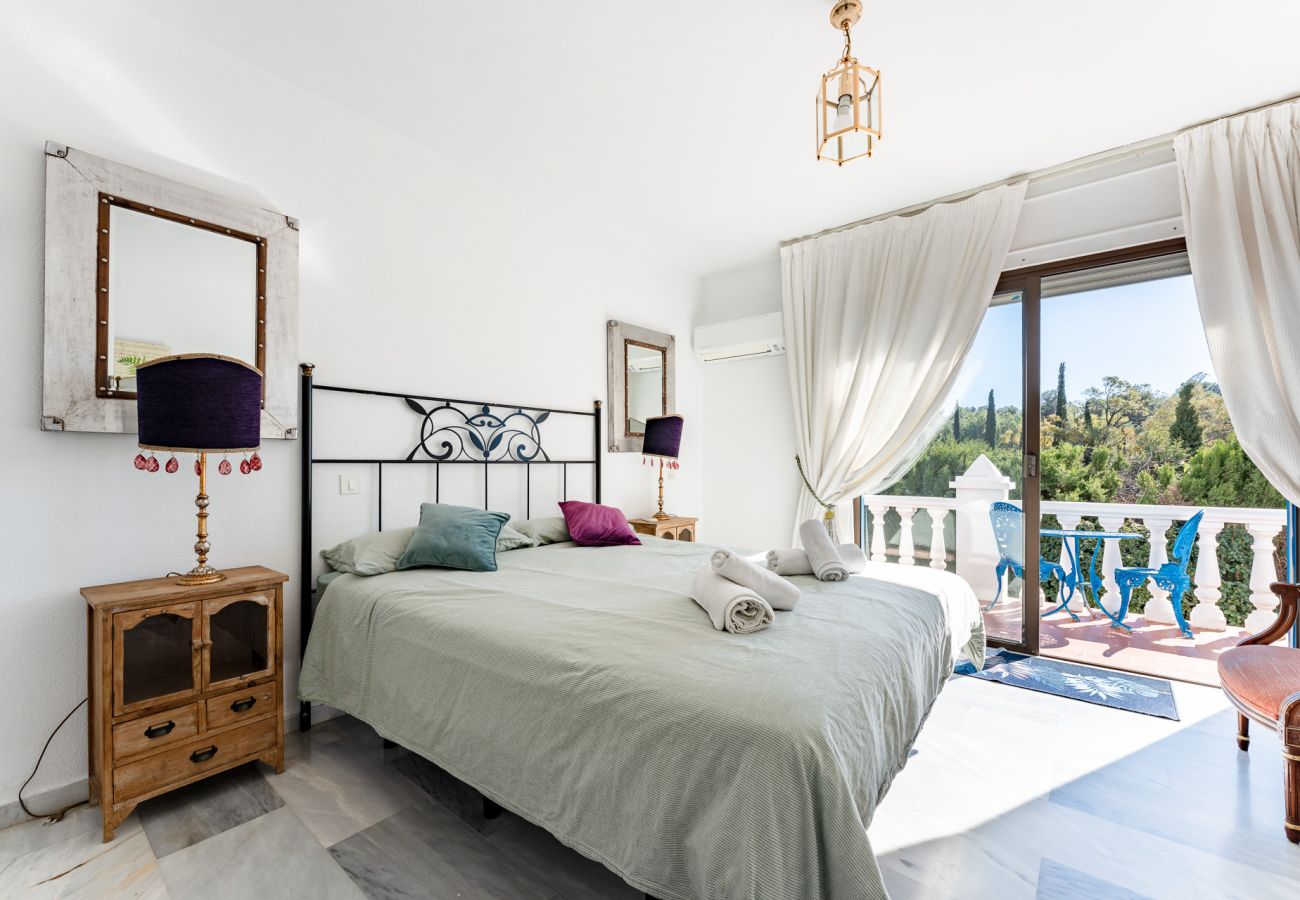 Villa i Mijas - Andalusisk villa med havudsigt nær Mijas Pueblo