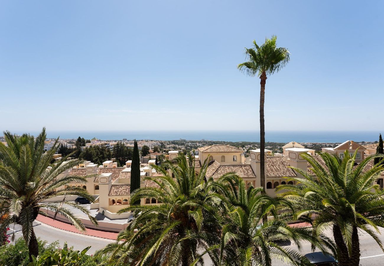 Apartamento en Mijas Costa - Encantadora vista al mar en Mijas, a pie excelentes restaurantes