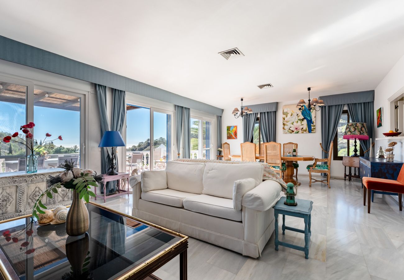 Villa en Mijas - Villa andaluza con vistas al mar cerca de Mijas Pueblo