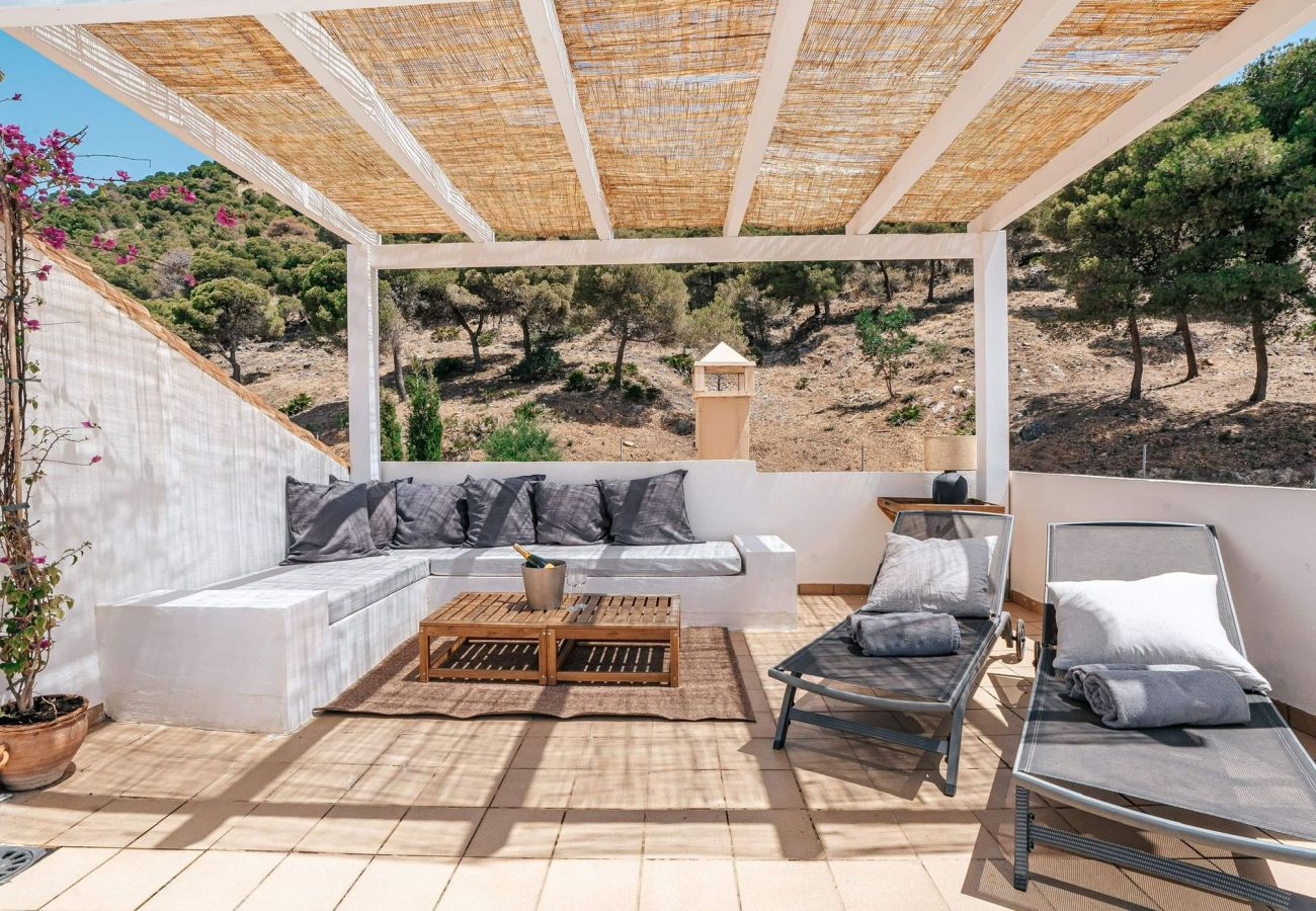 Casa adosada en Málaga - Casa Renovada con Vista al mar y jacuzzi